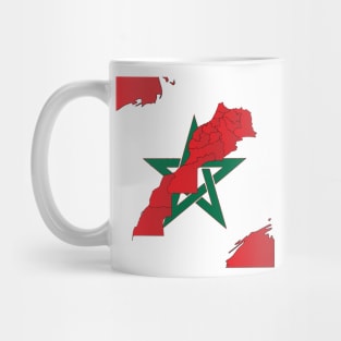 Proud Morocco Flag Gift Moroccan Lovers For Men's Women's Mug